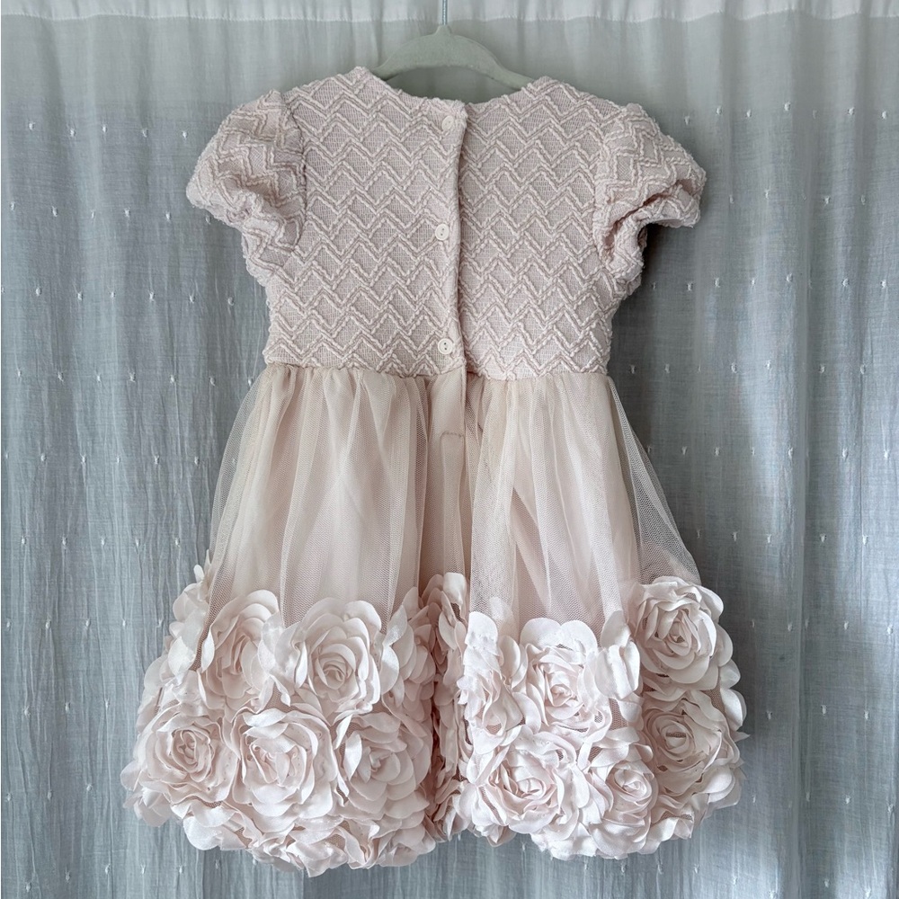 Nannette Blush Pink Floral Kids Dress - Picture 4 of 7